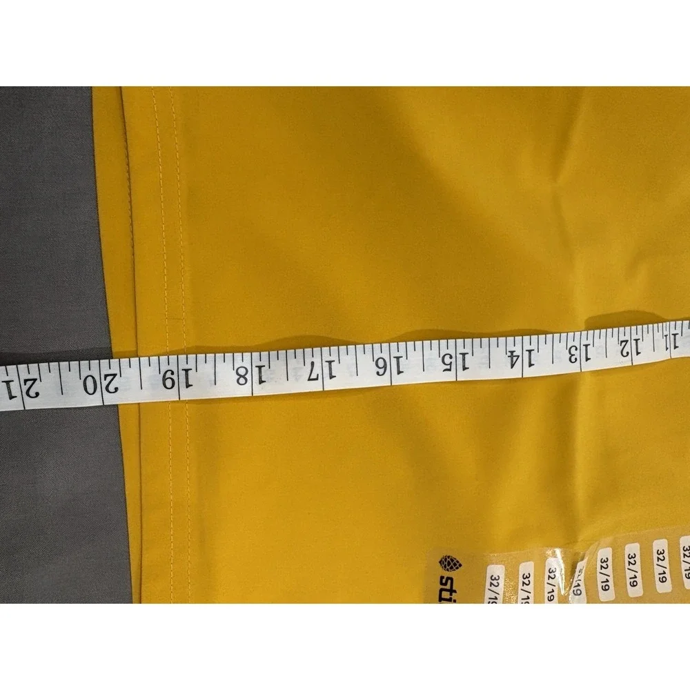 Stio Board Shorts Men's 32 Yellow (Pollen) Quick Dry Swim Outdoor